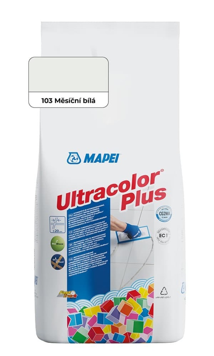 Spárovací hmota Mapei Ultracolor Plus měsíční bílá 2 kg CG2WA MAPU2103 Mapei