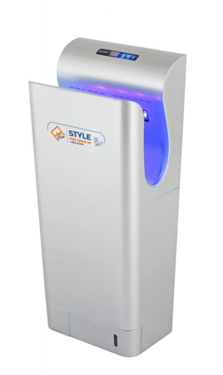 Vysoušeč rukou Jet Dryer STYLE stříbrný 8596220002693 Jet Dryer