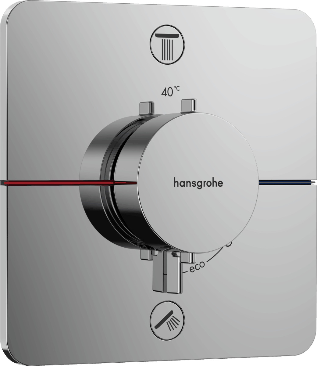 Vanová baterie Hansgrohe ShowerSelect Comfort Q bez podomítkového tělesa chrom 15586000 Hansgrohe