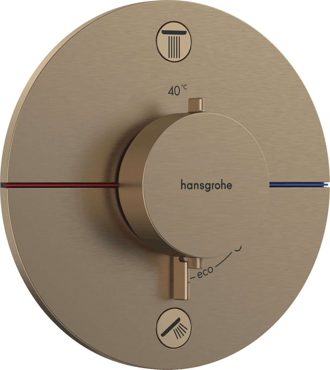 Vanová baterie Hansgrohe ShowerSelect Comfort S bez podomítkového tělesa kartáčovaný bronz 15554140 Hansgrohe