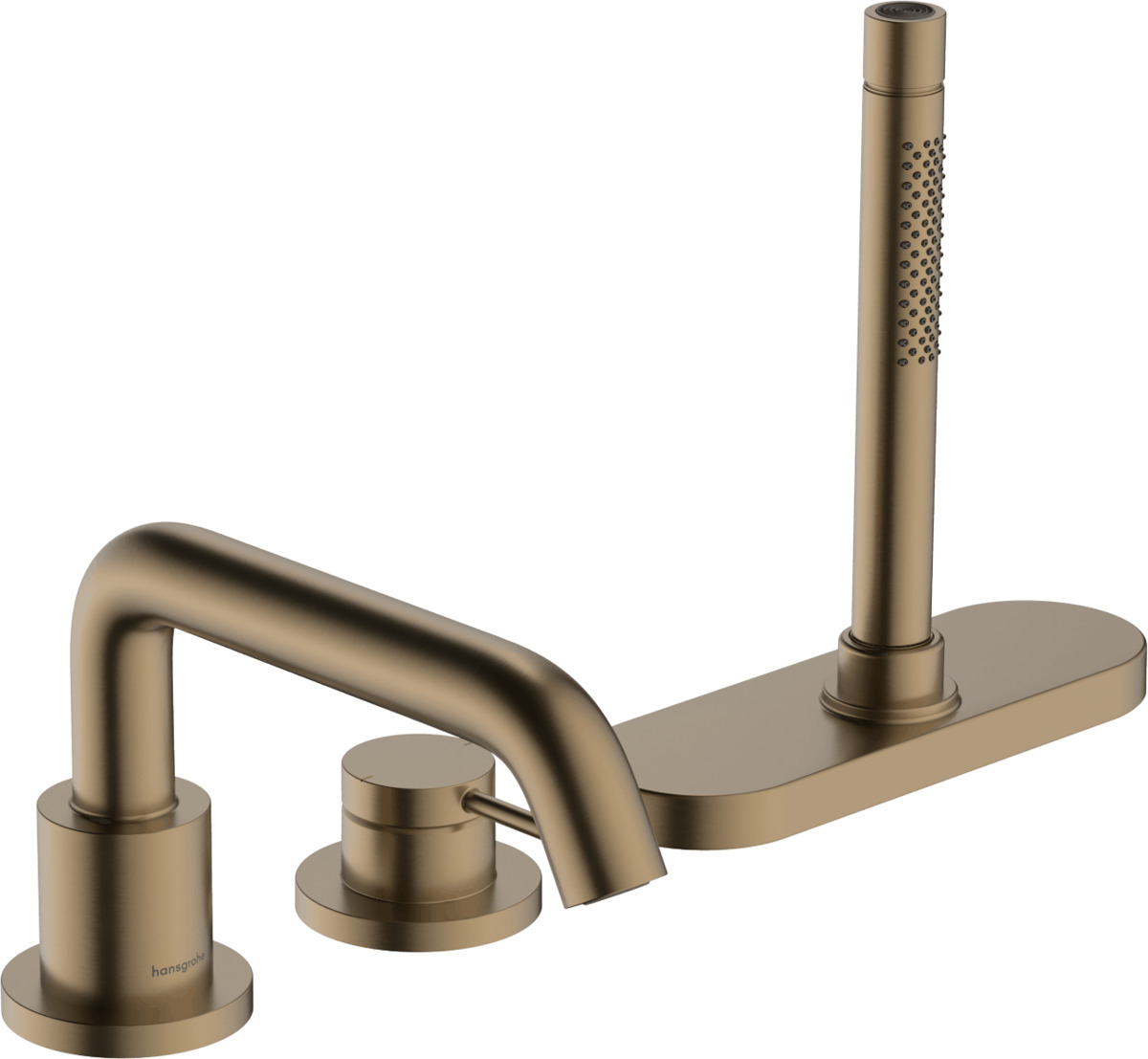 Vanová baterie Hansgrohe Tecturis S bez podomítkového tělesa kartáčovaný bronz 73447140 Hansgrohe