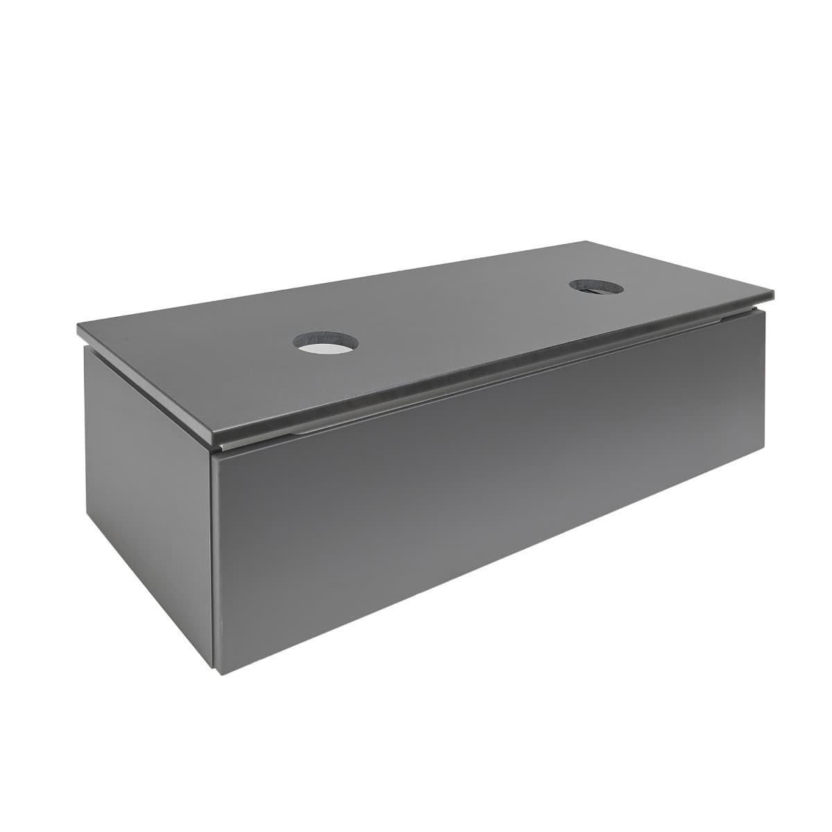 Koupelnová skříňka s umyvadlem SAT Feel 120x30x46 cm antracit mat SATFEEL120ANTD SAT