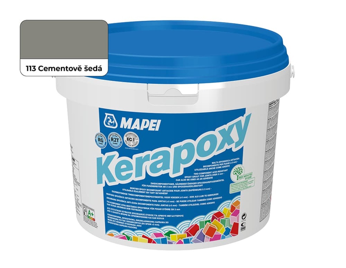 Spárovací hmota Mapei Kerapoxy cementově šedá 10 kg R2T MAPX10113 Mapei