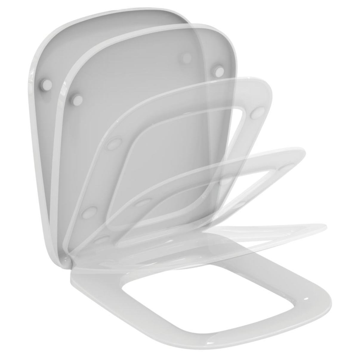 WC prkénko Ideal Standard Esedra duroplast bílá T318101 Ideal Standard