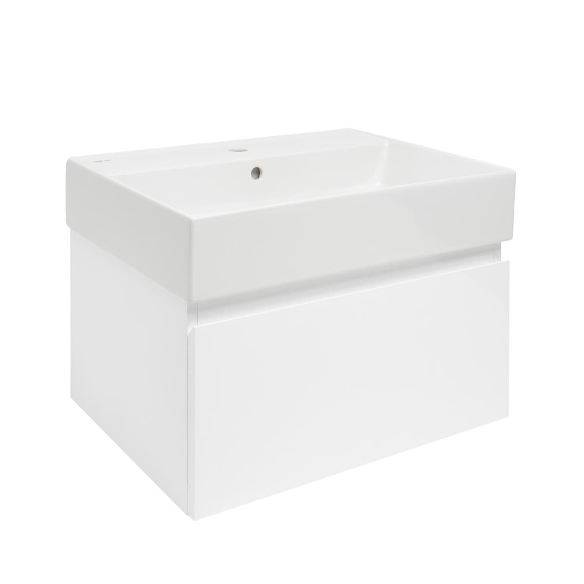 Koupelnová skříňka s umyvadlem SAT B-Way 59x30x45 cm bílá lesk BWAY60WU2 SAT