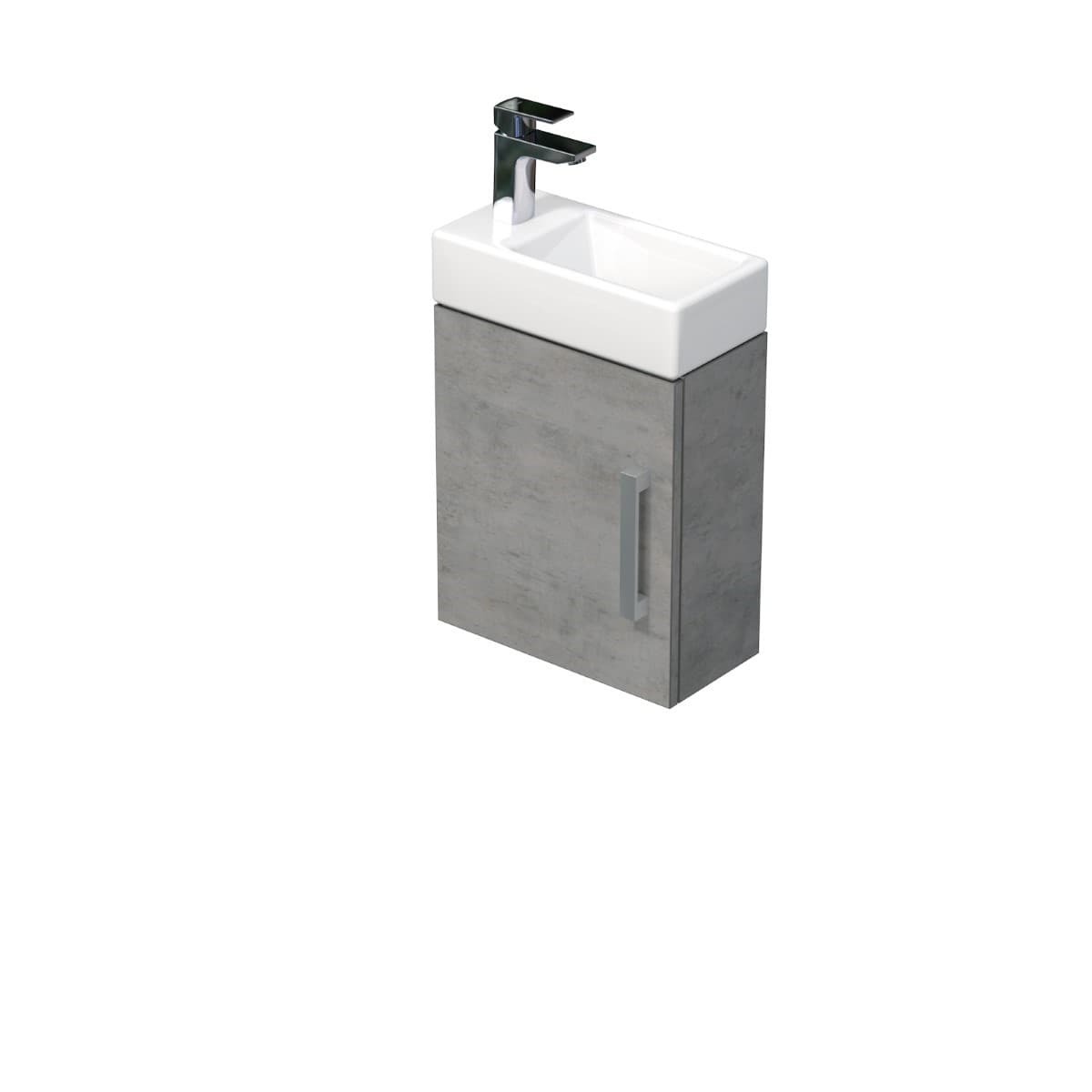 Koupelnová skříňka s umyvadlem SAT Cube Way 40x47