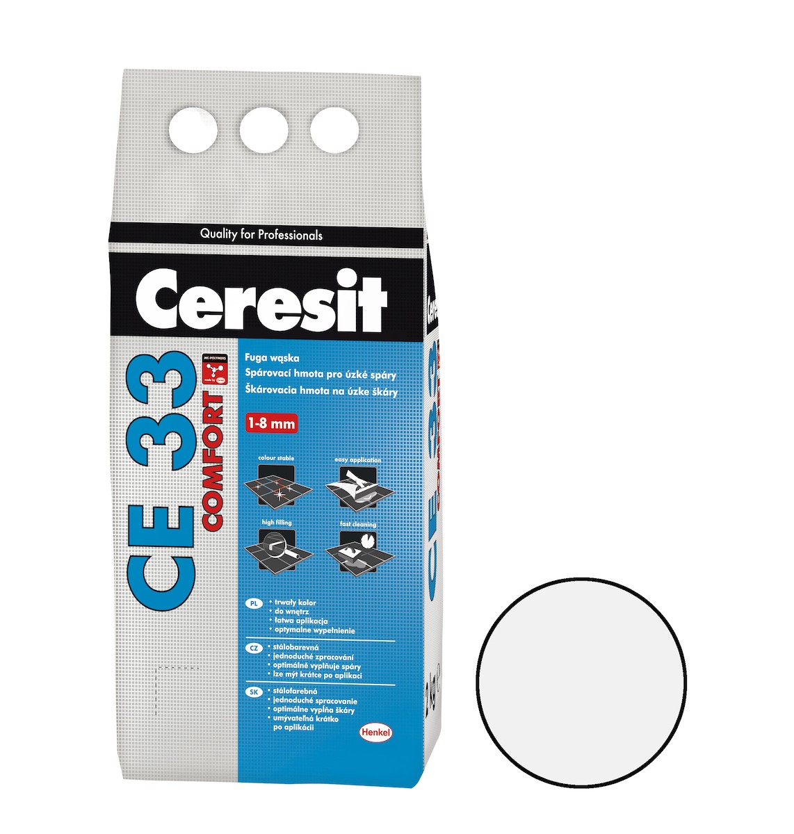 Spárovací hmota Ceresit CE 33 bílá 2 kg CG2A CE33201 Ceresit