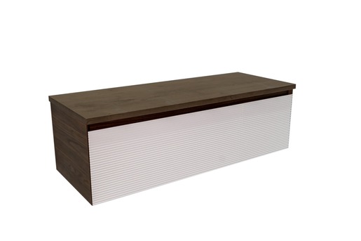 Koupelnová skříňka s krycí deskou Naturel Monza 119x30x45 cm ořech mat MONZA120WN Naturel