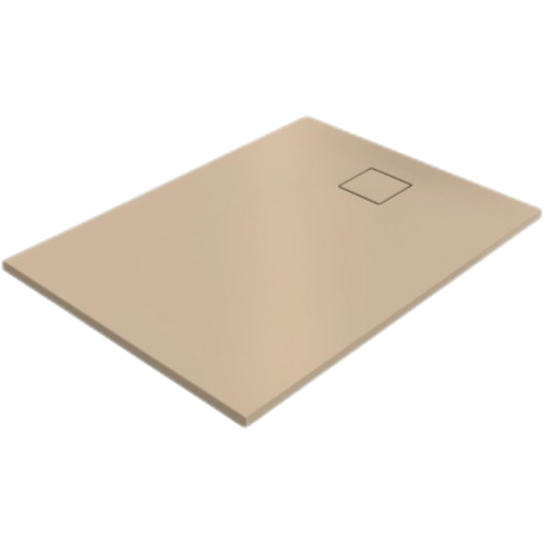Hüppe EasyFlat sprchová vanička obdélníková 140x90 cm litý mramor béžová matná EF0211.037 Hüppe
