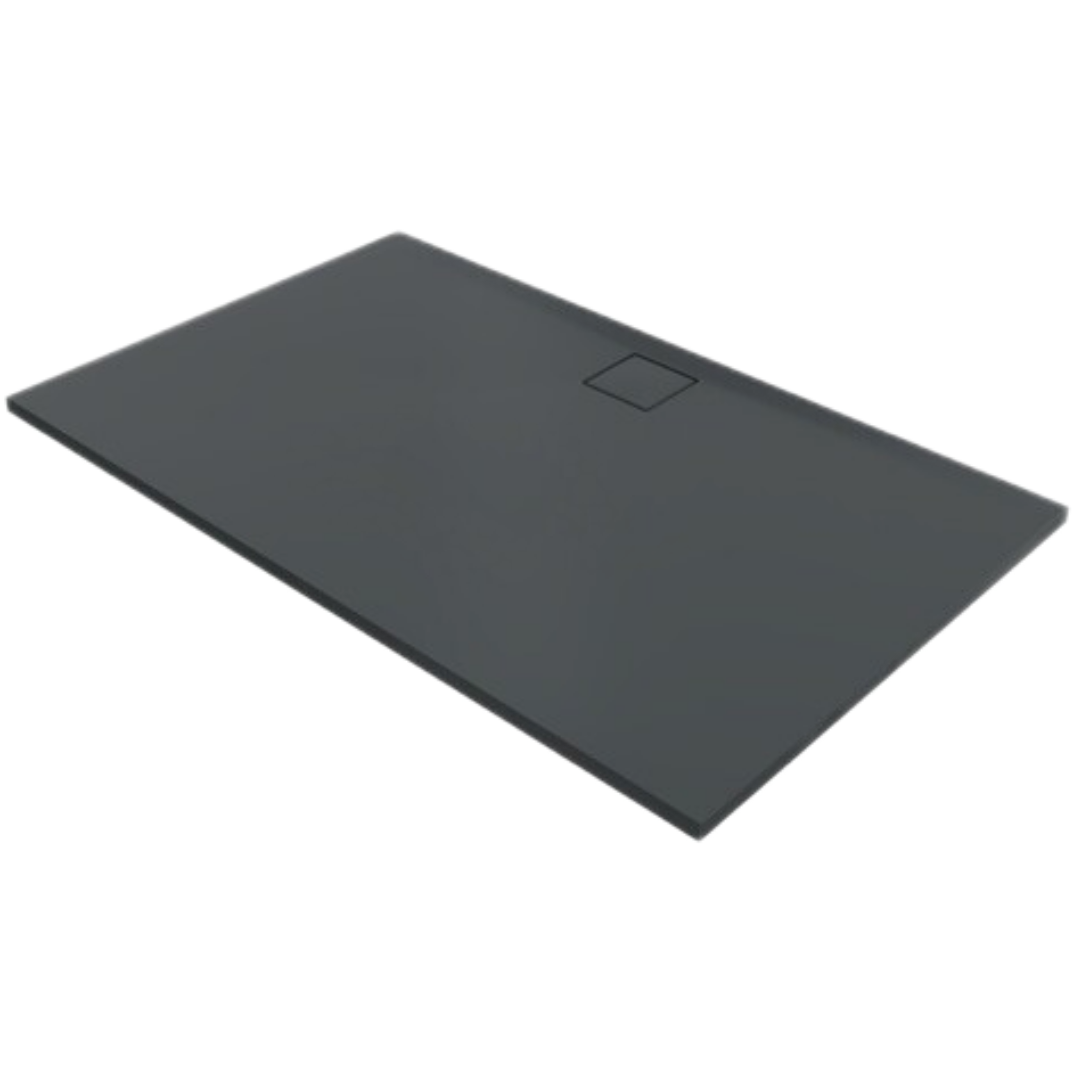 Hüppe EasyFlat sprchová vanička obdélníková 160x80 cm litý mramor antracitová matná EF0106.128 Hüppe
