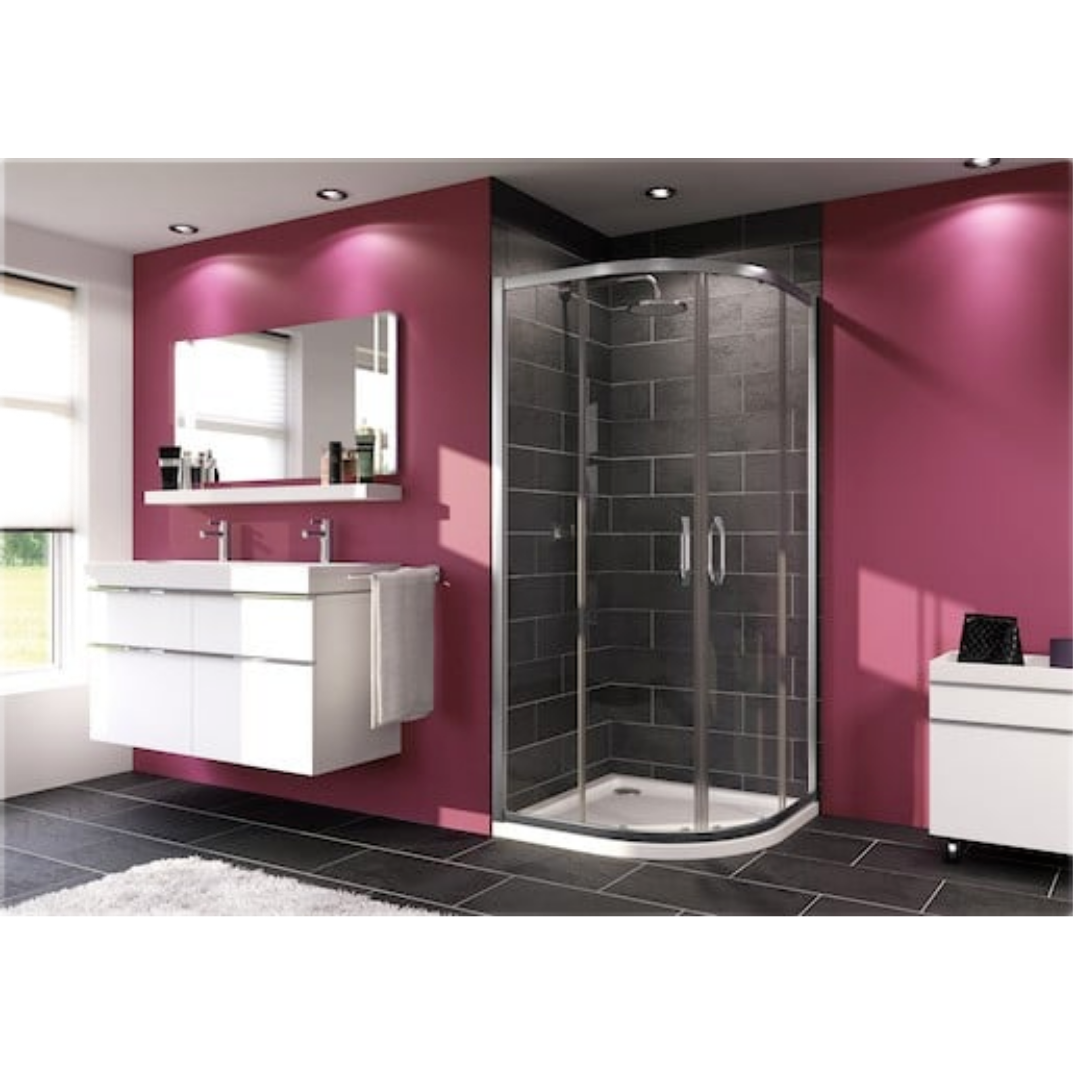 Hüppe Next sprchový kout čtvrtkruh 90x90 cm 140604.069.322 Hüppe
