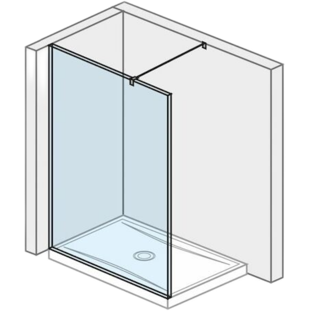 Jika Pure sprchová zástěna walk-in 120 cm h2674230026681 6742.3.002.668.1 Jika