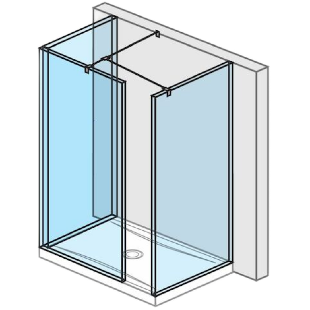 Jika Pure sprchová zástěna walk-in 78x90 cm h2694200026681 6942.0.002.668.1 Jika
