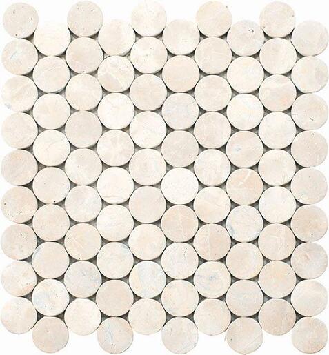Mozaika Mosavit Circular blanco 30x30 cm mat CIRCULARBL Mosavit