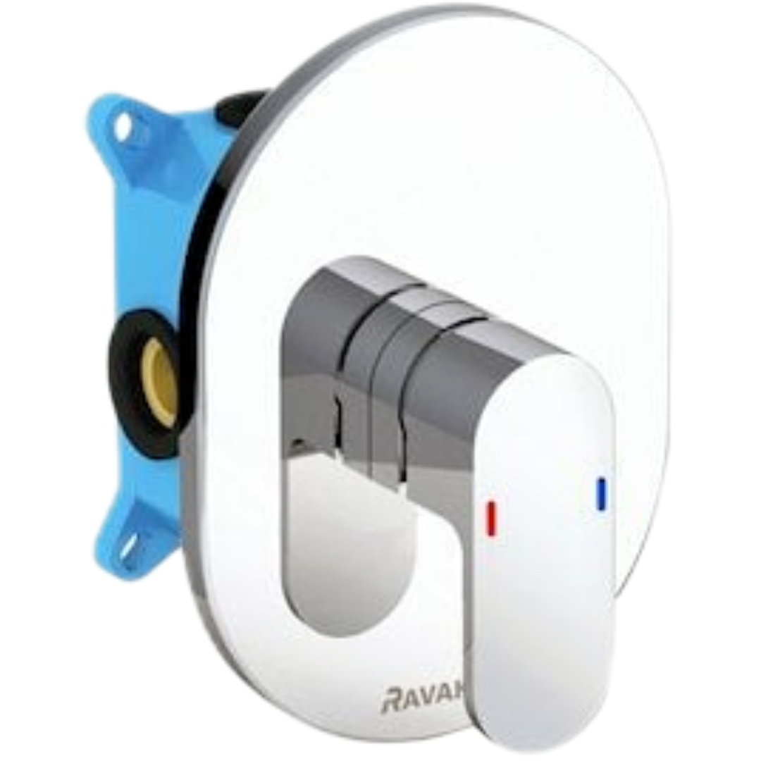 Ravak Chrome sprchová baterie oblý bez podomítkového tělesa chrom x070057 CR066.00 Ravak