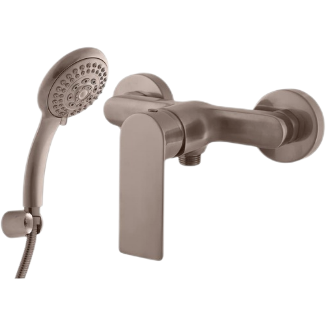Sprchová baterie RAV SLEZÁK Nil se sprchovým setem 150 mm kartáčovaná metal grey NL181.5/1-1MGK RAV SLEZÁK