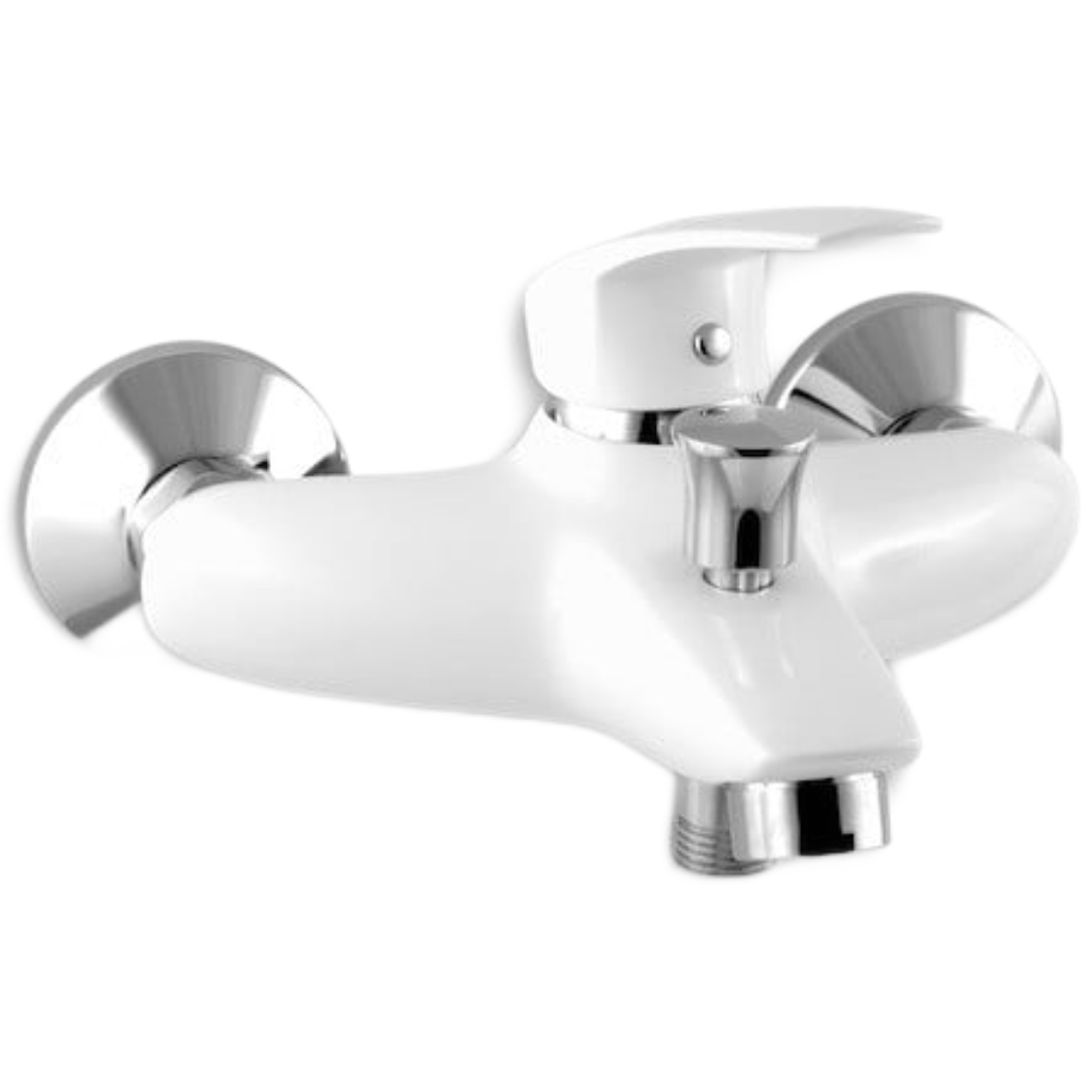 Vanová baterie Novaservis Metalia 57 bez sprchového setu 150 mm bílá/chrom 57020/1.1 Novaservis
