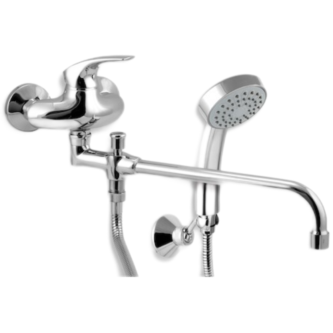 Vanová baterie Novaservis Metalia 57 se sprchovým setem 100 mm chrom 57037.0 Novaservis