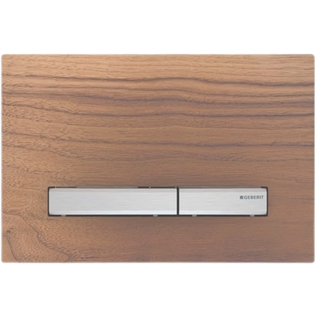 Geberit Sigma50 ovládací tlačítko dřevo chrom 115.788.JX.2 Geberit