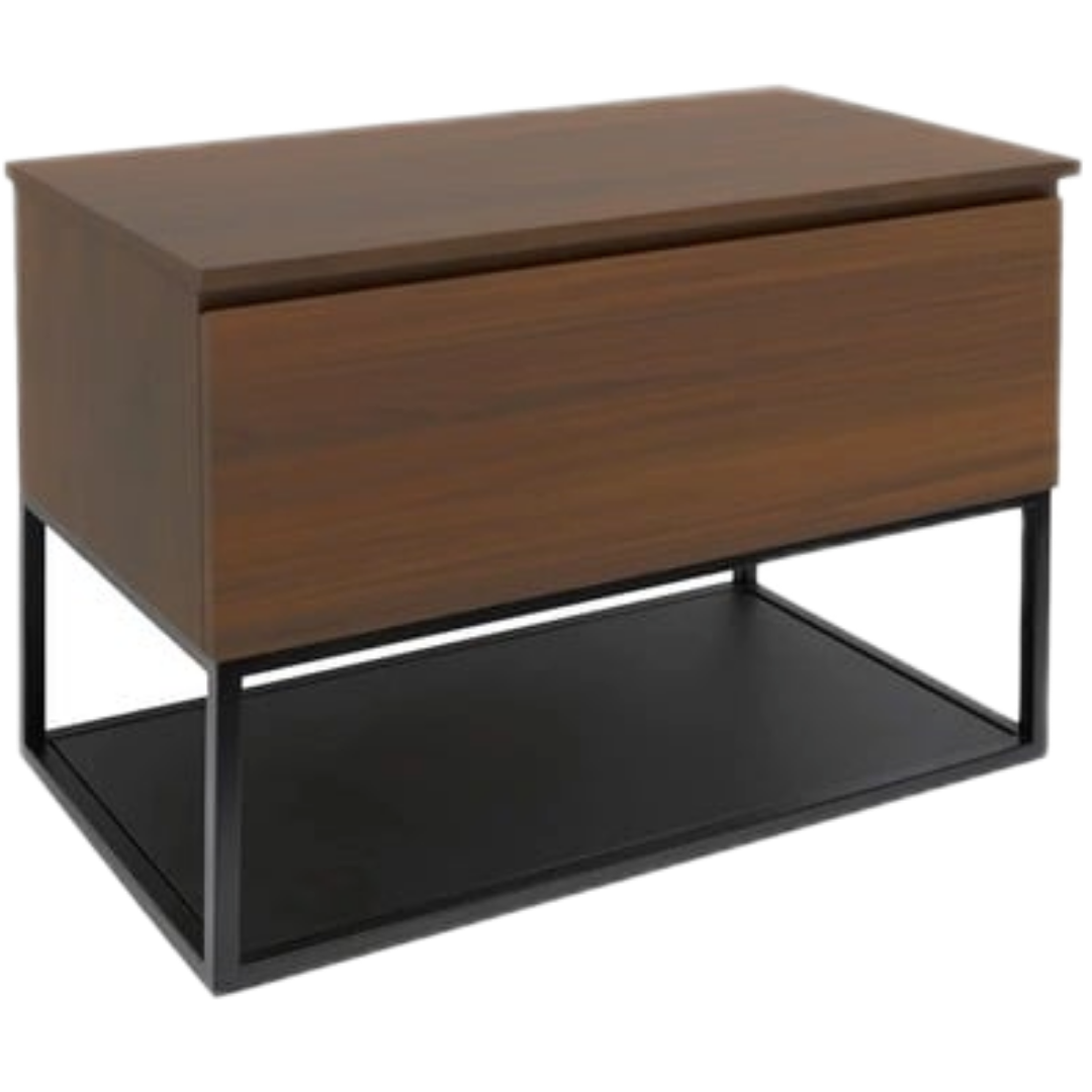 Koupelnová skříňka s krycí deskou SAT B-Way 79x30x45 cm ořech mat BWAY80NUTDESK SAT