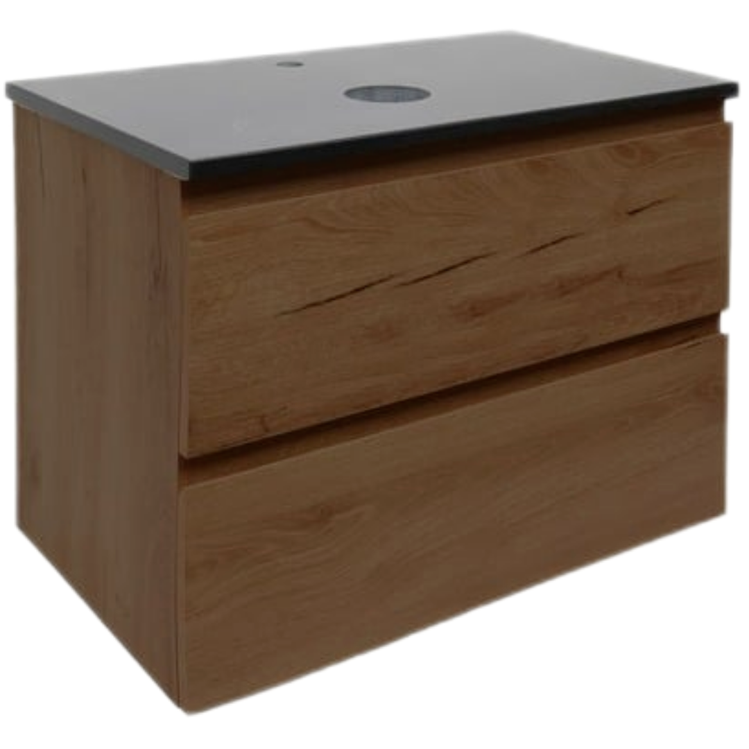 Koupelnová skříňka s technickým kamenem SAT B-Way 59x30x45 cm ořech mat BWAY60NUTTK SAT
