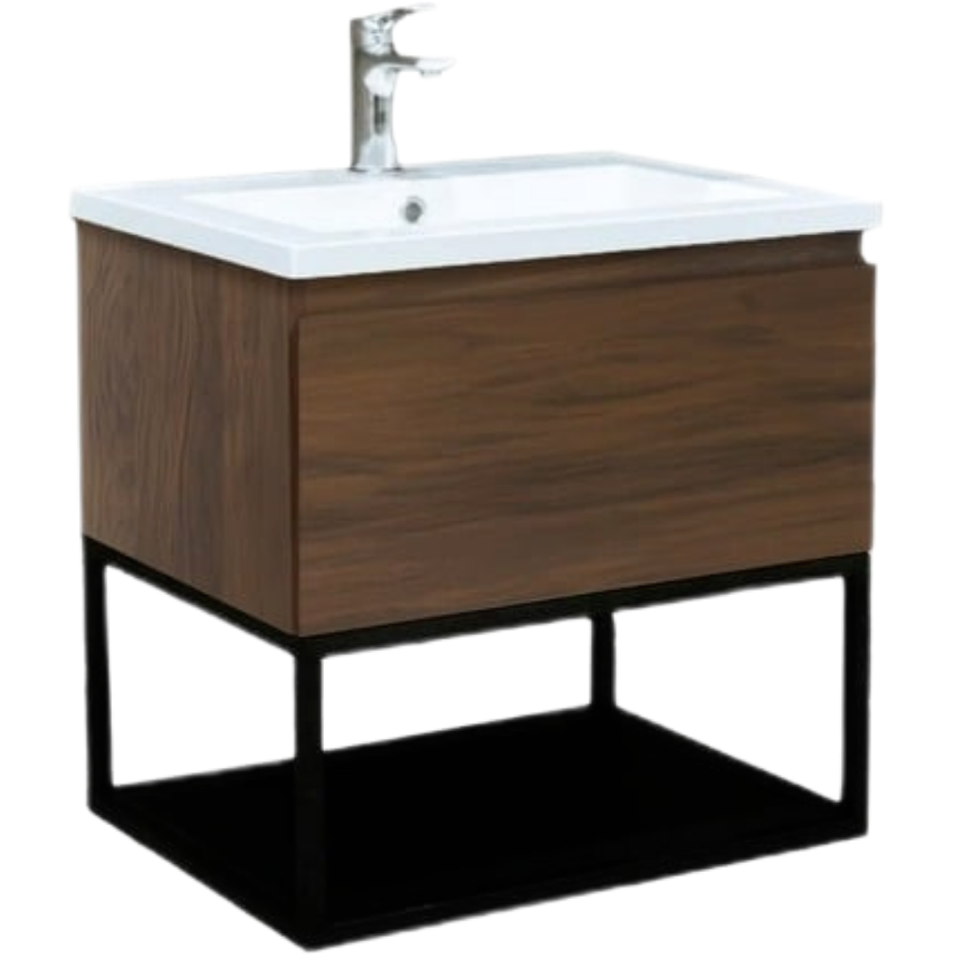 Koupelnová skříňka s umyvadlem SAT B-Way 59x30x45 cm ořech mat BWAY60NUTU SAT