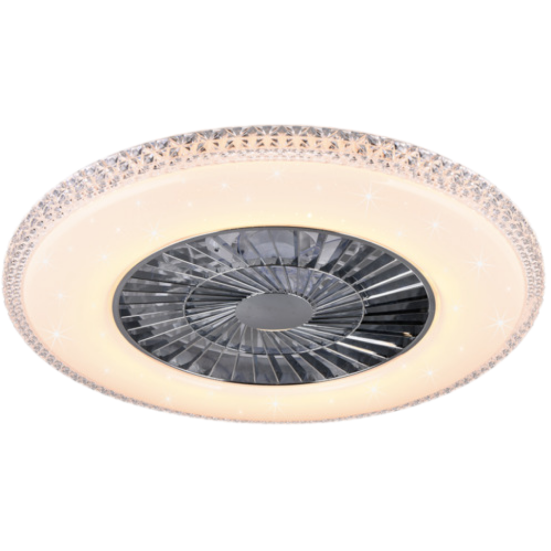 Reality Harstad led ventilátor chrom r62412106 RER62412106 Reality