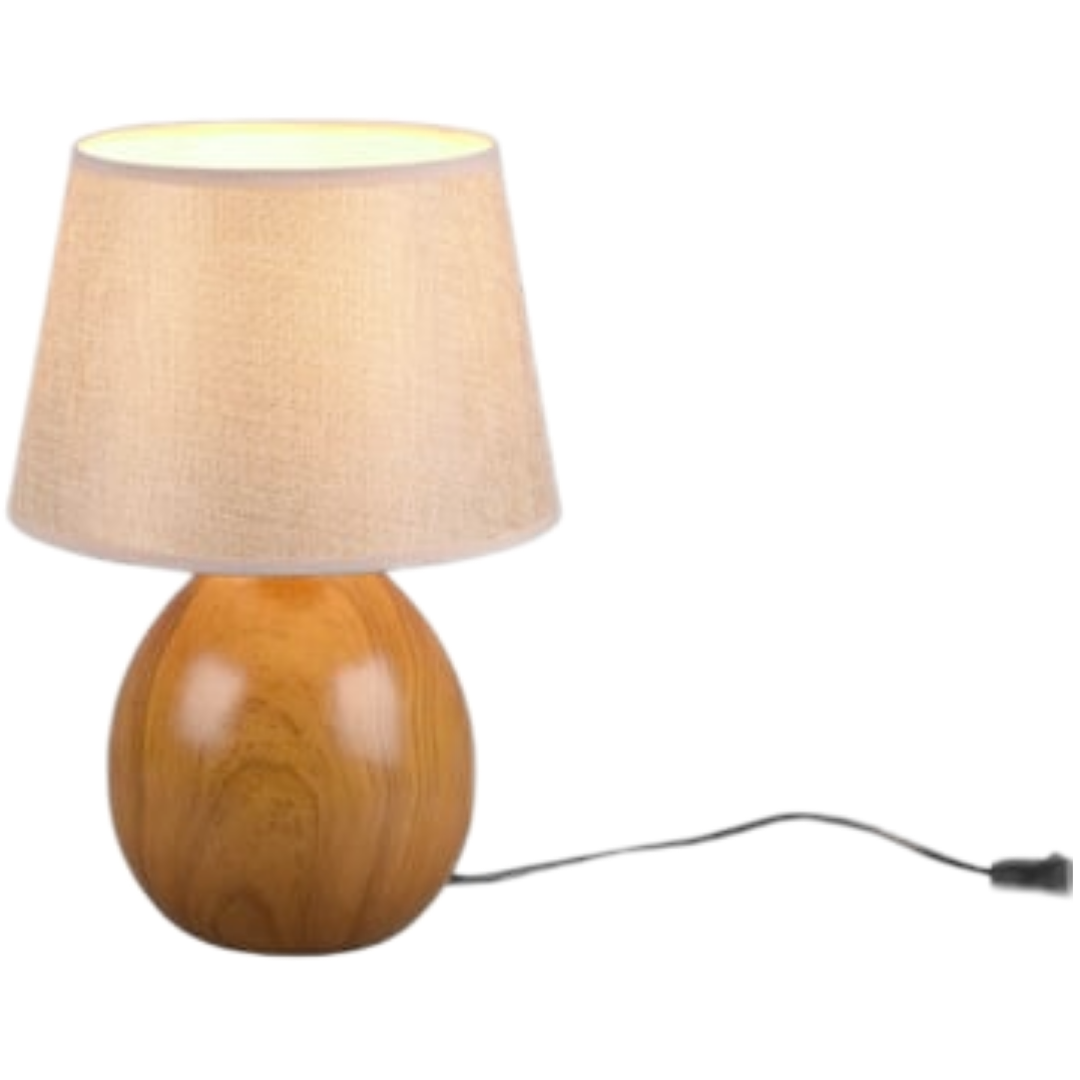 Reality Luxor stolní lampa dřevodekor r50631035 RER50631035 Reality