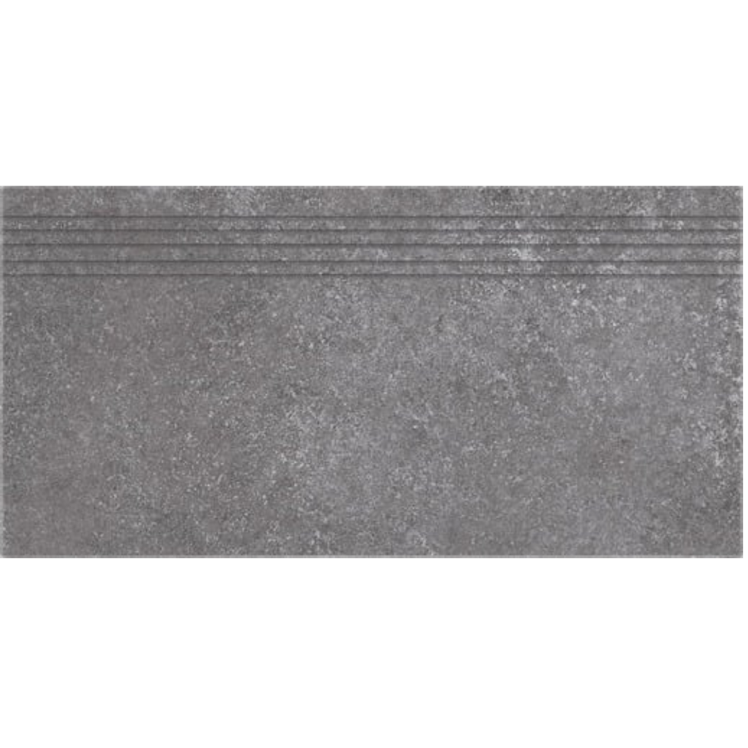 Schodovka Fineza Abe tmavě šedá 30x60 cm mat SCABE36DGRR Fineza