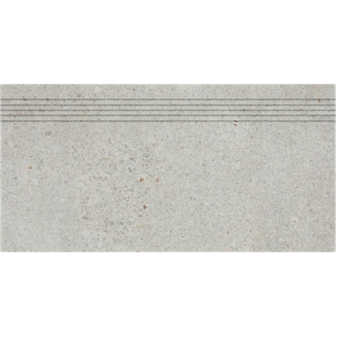 Schodovka Rako Piazzetta světle šedá 30x60 cm mat DCPSE788.1 Rako