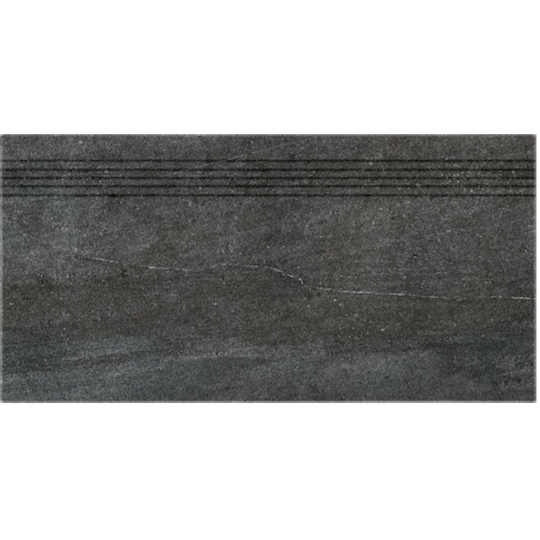 Schodovka Rako Quarzit černá 40x80 cm mat DCP84739.1 Rako