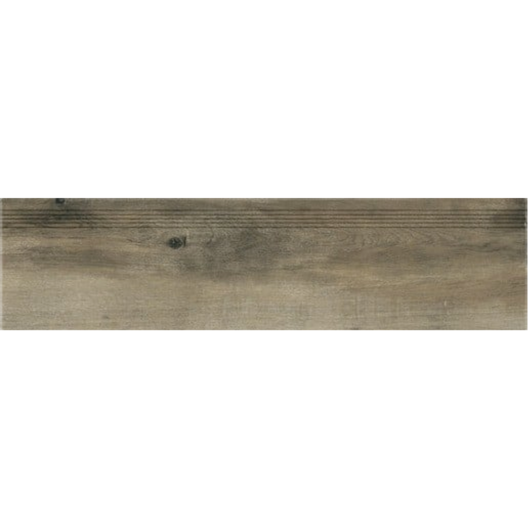Schodovka Rako Saloon tmavě hnědá 30x120 cm mat DCPVF748.1 Rako