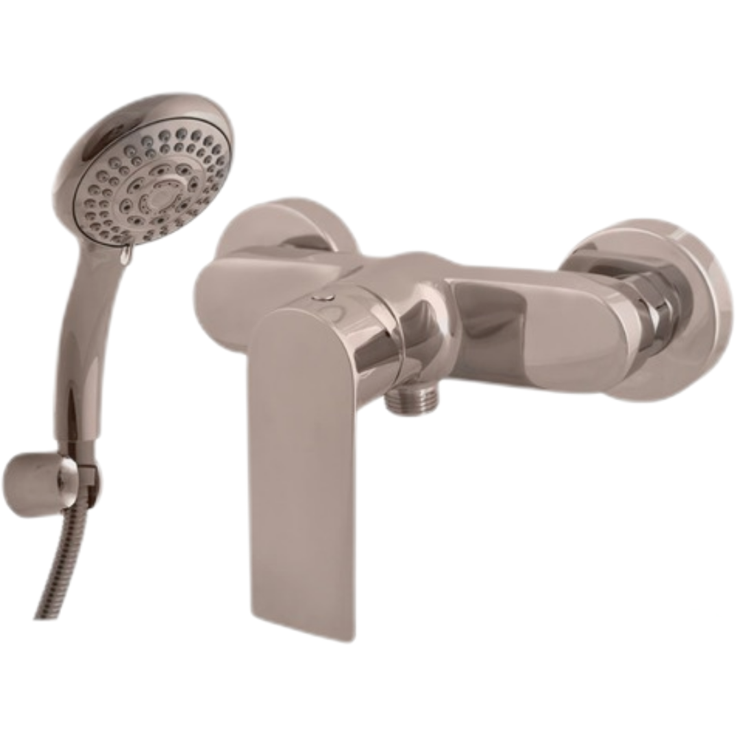Sprchová baterie RAV SLEZÁK Nil se sprchovým setem 150 mm metal grey NL181.5/1MGL RAV SLEZÁK