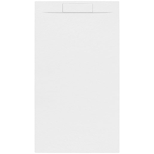Sprchová vanička obdélníková SAT Fusion 100x80 cm litý mramor Blanco SATFU10080BL SAT