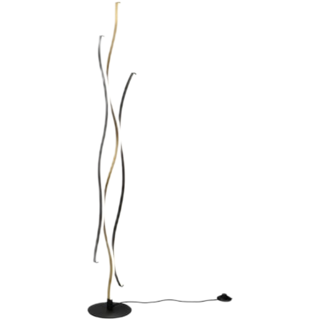 Trio Blaze led stojací lampa mosaz 441210308 TR441210308 Trio