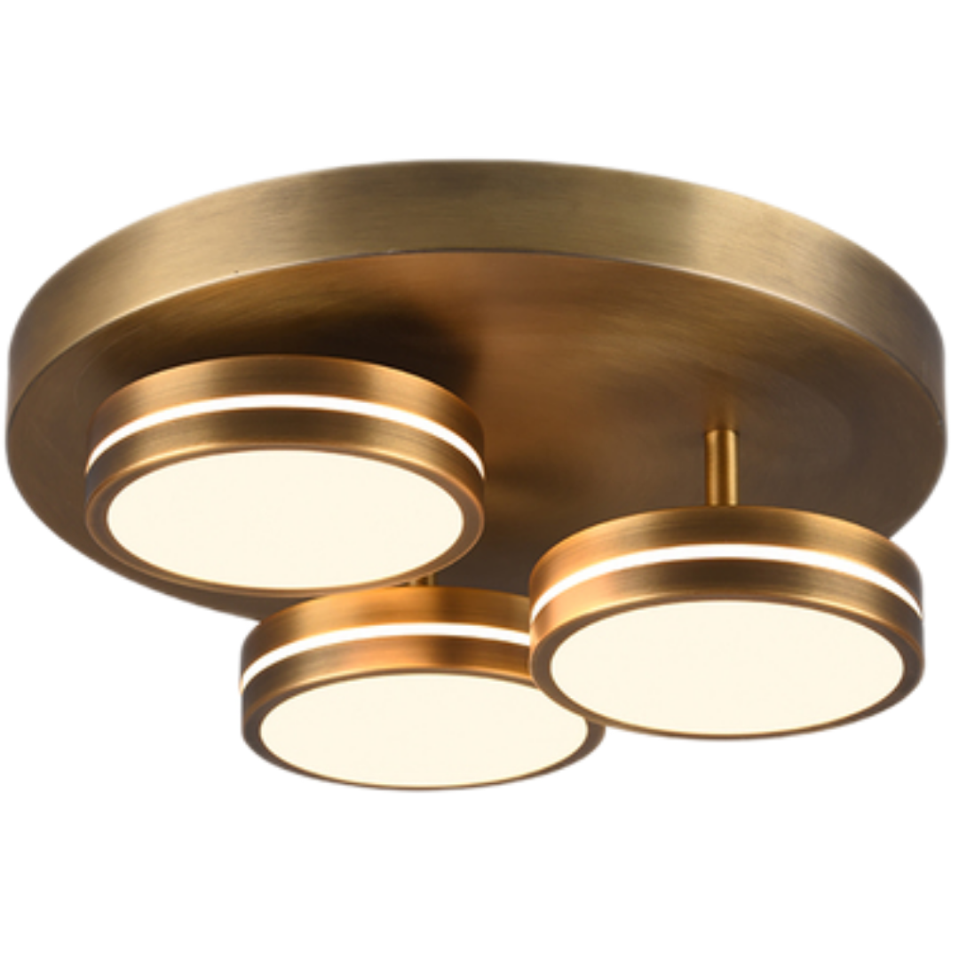 Trio Franklin led stropní osvětlení mosaz 626510304 TR626510304 Trio