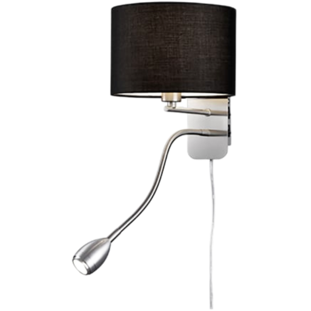Trio Hotel nástěnná lampa nikl 271170202 TR271170202 Trio