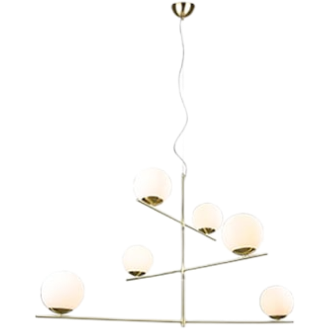 Trio Pure závěsné osvětlení mosaz 302000608 TR302000608 Trio