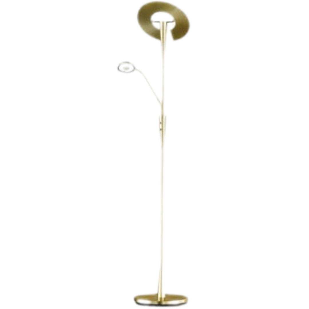Trio Quebec led stojací lampa mosaz 422710308 TR422710308 Trio