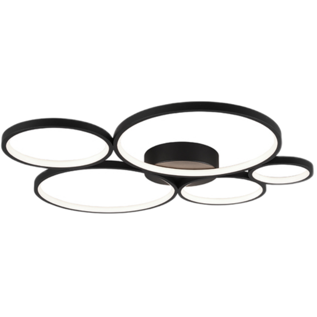 Trio Rondo led stropní osvětlení černá 622610532 TR622610532 Trio