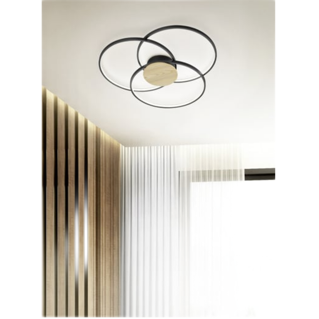 Trio Sedona led stropní osvětlení černá 673210332 TR673210332 Trio