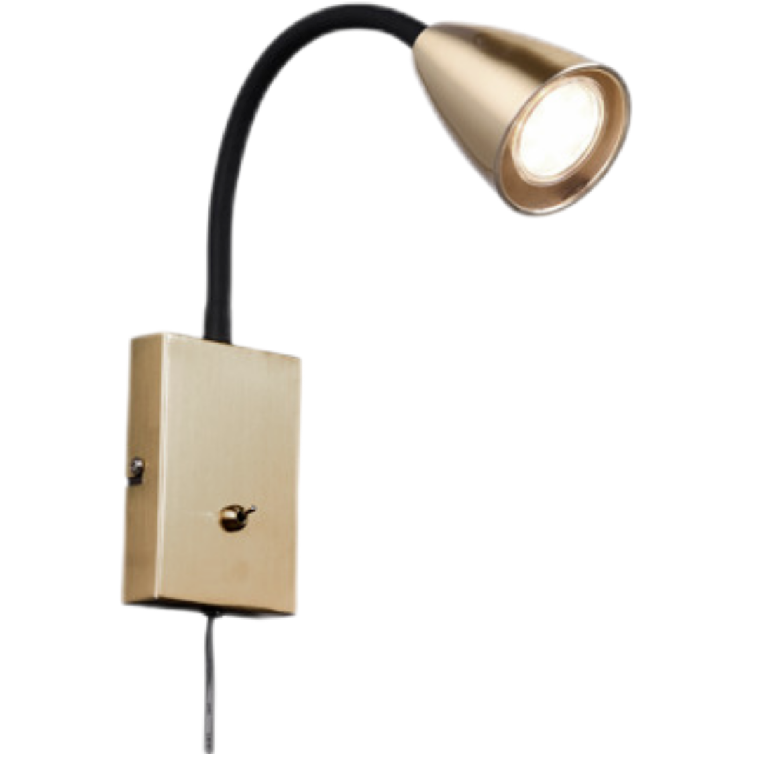 Trio Wanda nástěnná lampa mosaz 202670108 TR202670108 Trio