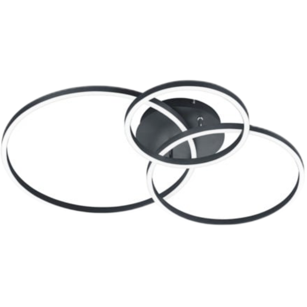 Trio Winona led stropní osvětlení černá 670810632 TR670810632 Trio