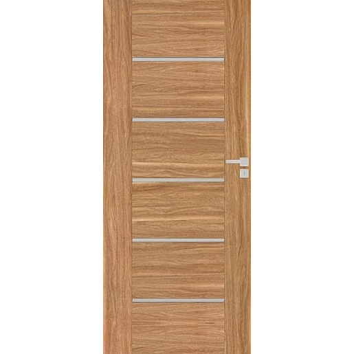 Bezfalcové Interiérové dveře Naturel AURA pravé 60 cm ořech karamelový AURAOK60PB Naturel