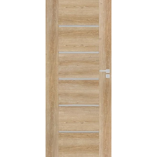 Bezfalcové Interiérové dveře Naturel AURA pravé 70 cm jilm AURAJ70PB Naturel