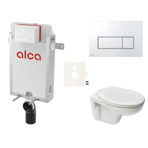 Cenově zvýhodněný závěsný WC set Alca k zazdění + WC S-Line S-line Pro SIKOAP8 S-Line