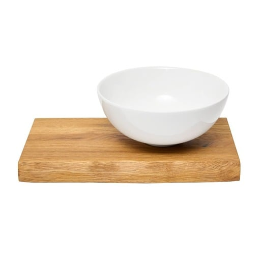 Deska pod umyvadlo s umyvadlem Naturel Wood 45x4x24 cm dub mat DMDUB45UM Naturel