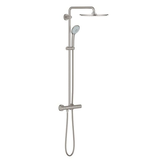 Grohe Euphoria System sprchový systém s termostatickou baterií supersteel 26075dc0 G26075DC0 Grohe