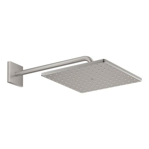 Grohe Rainshower Cube hlavová sprcha na stěnu včetně sprchového ramena supersteel 26564dc0 G26564DC0 Grohe