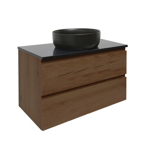 Koupelnová skříňka s technickým kamenem SAT B-Way 99x30x45 cm ořech mat BWAY100NUTTK SAT